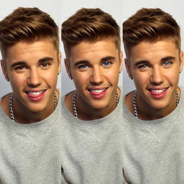What is Justin Bieber's natural eye color? Brown eyes? Blue eyes? Or grey eyes?