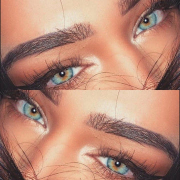 Does the color in contact lens affect the color we see?