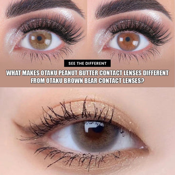 What Makes Otaku Peanut Butter Contact Lenses Different from Otaku Brown Bear Contact Lenses?