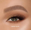 Green olive green coloured contact lenses otaku lens lashes brows 