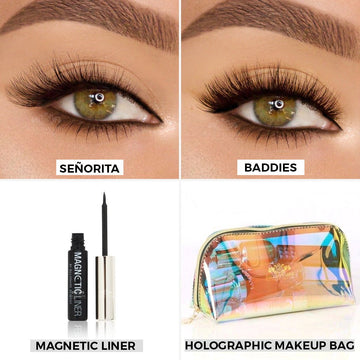 TOO HOT TO HANDLE BUNDLE | 2 MAGNETIC LASHES, 1 MAGNETIC LINER + COSMETIC BAG