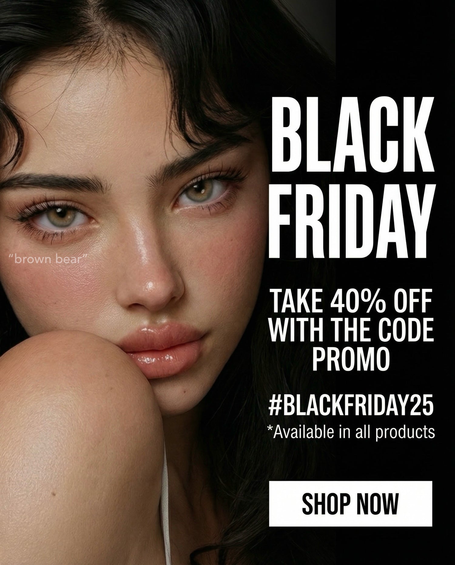 Black Friday sale coloured contact lenses 