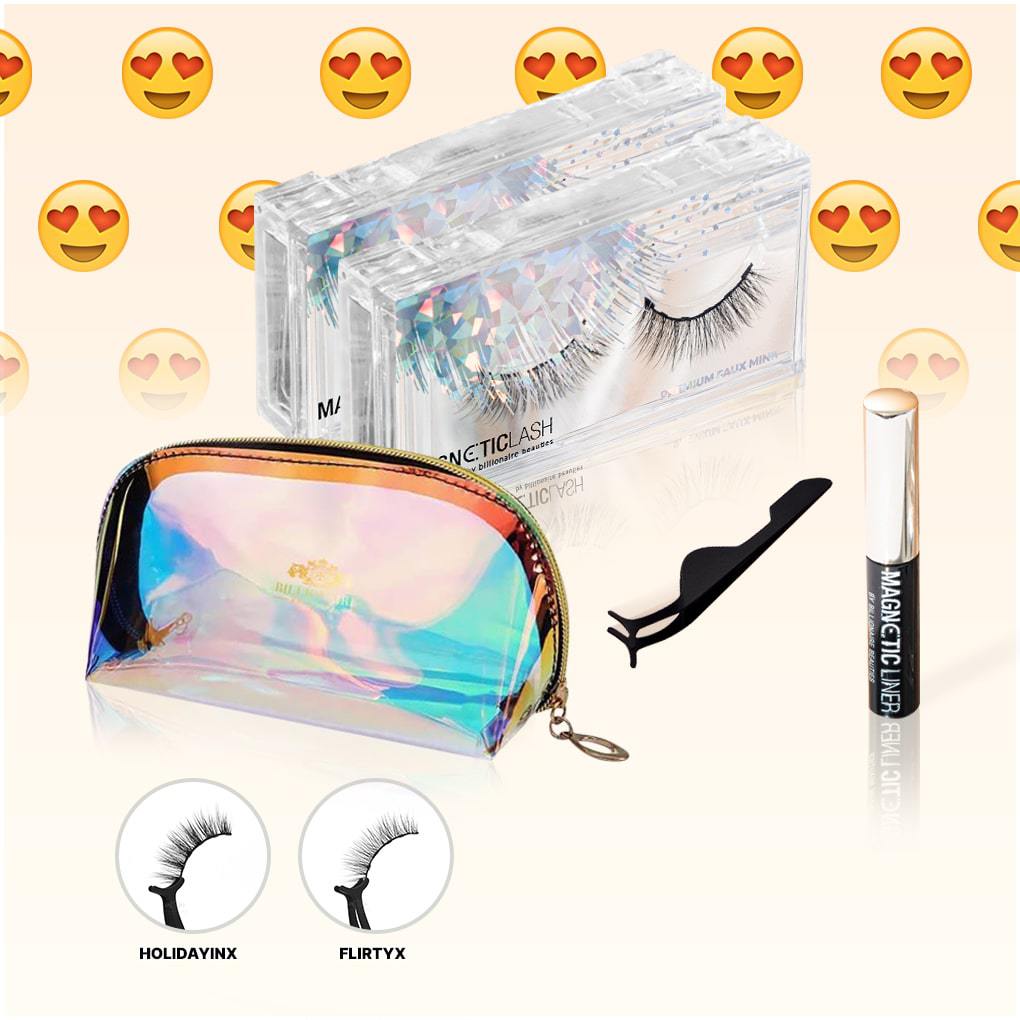 HONEYMOON STAGE BUNDLE | 2 MAGNETIC LASHES, 1 MAGNETIC LINER + COSMETIC BAG