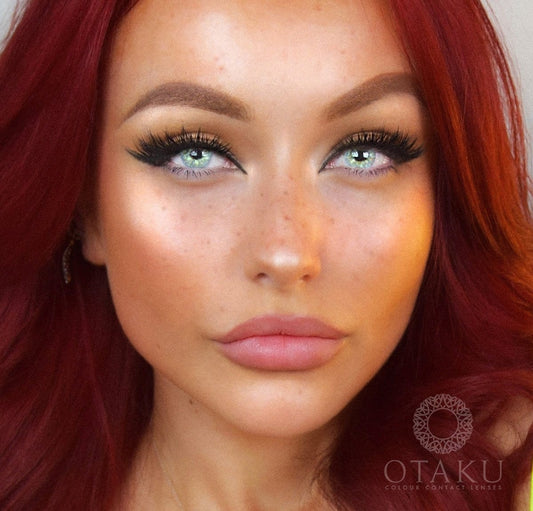 Most natural color contacts lenses new Otaku Gold Glitter Edition