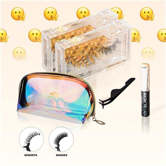 YOLO BABY BUNDLE | 2 MAGNETIC LASHES, 1 MAGNETIC LINER + COSMETIC BAG