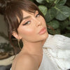 Natural-looking grey-brown colored contact lenses with a seamless blend, perfect for a subtle enhancement.