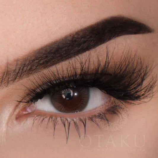 Otaku Doll Midnight Blue colored contact lenses with a smoky blue-grey finish.