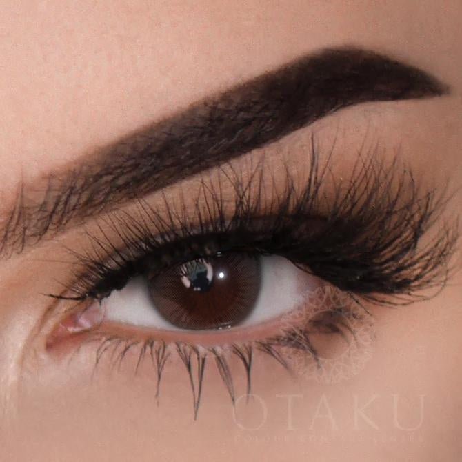 Otaku Doll Midnight Blue colored contact lenses with a smoky blue-grey finish.