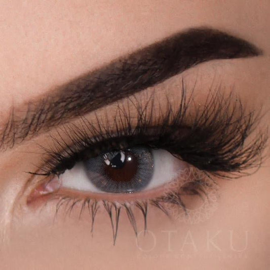 Otaku Sapphire Dust blue colored contact lenses with a bold, vibrant finish.
